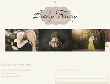 Tablet Screenshot of beckyfleuryphotography.com